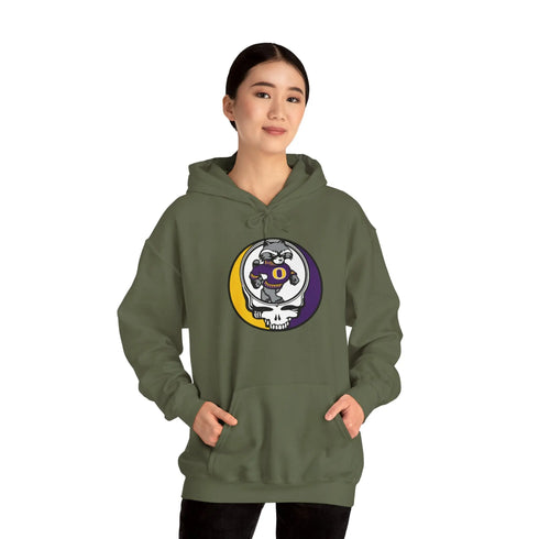 Grateful Dead - Oconomowoc High School - Raccoons Stealie Unisex Heavy Blend Hoodie - StealieShop