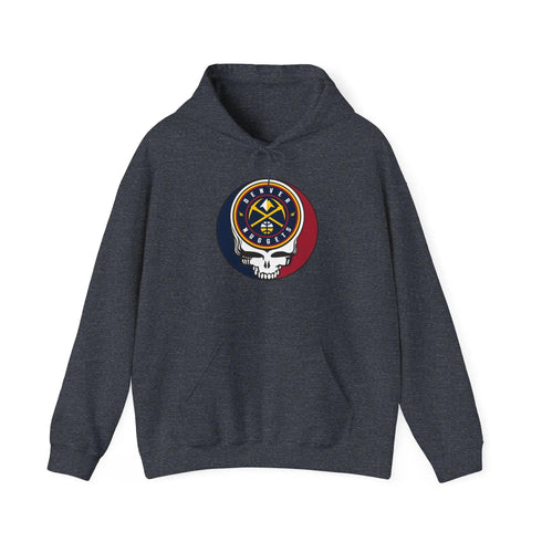 Denver Nuggets Grateful Dead Steal Your Face Unisex Hoodie - NBA StealieShop