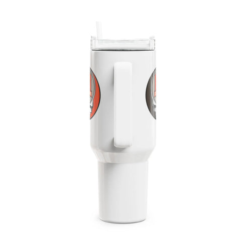 Grateful Dead - Cleveland Browns Stealie "Fat Man" Tumbler, Double Insulated 40oz Travel Mug - NFL - StealieShop