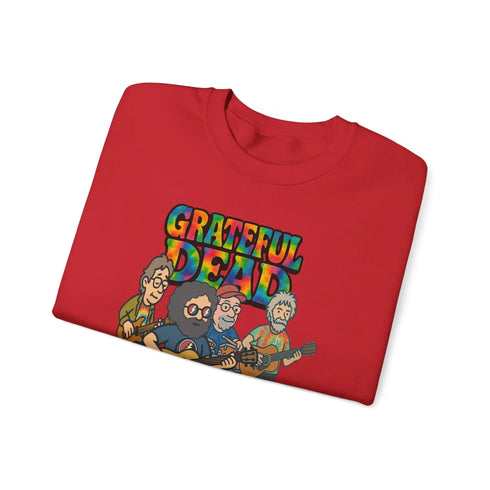 Grateful Dead - Jerry and The Band | Life is dead. Crewneck Sweatshirt - StealieShop