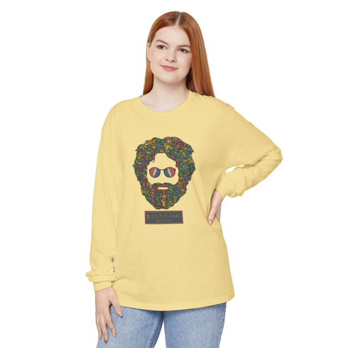 Grateful Dead - Dancing Bears Jerry Vineyard Collection Garment-Dyed Long Sleeve - StealieShop