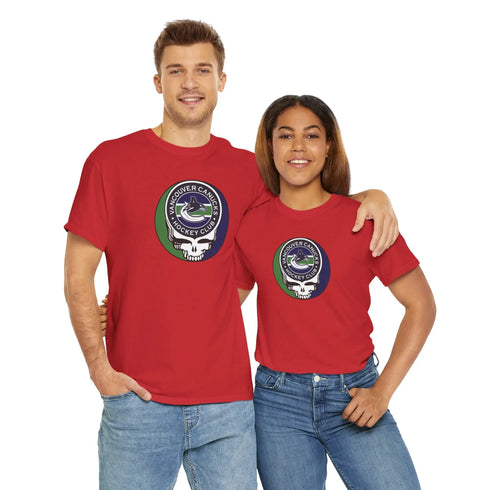 Vancouver Canucks Grateful Dead Steal Your Face T-Shirt Printify