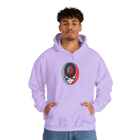 Portland Trailblazers Grateful Dead Steal Your Face Unisex Hoodie - NBA - StealieShop