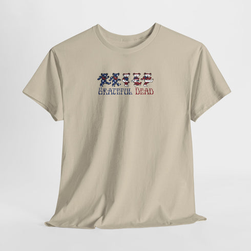 American Flag Dancing Bears Unisex Grateful Dead T-Shirt