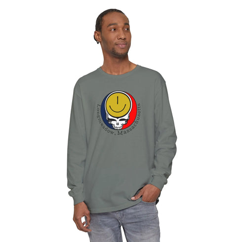 Longmeadow, MA Garment-Dyed Long Sleeve T-Shirt StealieShop