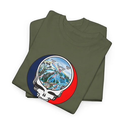 Snowmass Trail Map Stealie Grateful Dead T-Shirt