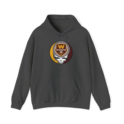 Grateful Dead - Washington Commanders Stealie Grateful Dead Hoodie Sweatshirt - NFL - StealieShop