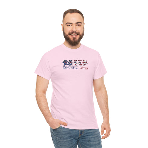 American Flag Dancing Bears Unisex Grateful Dead T-Shirt
