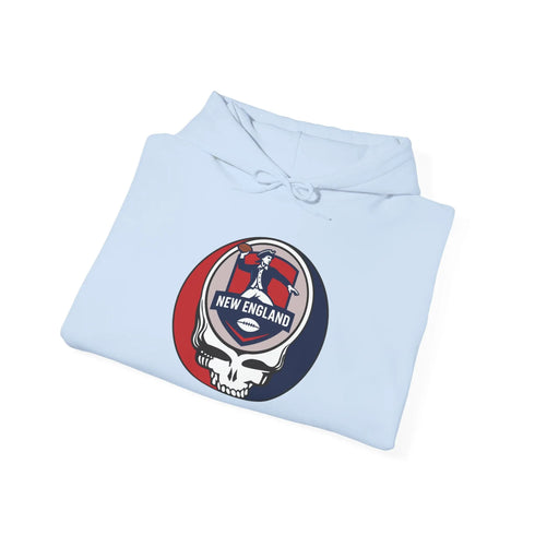 Grateful Dead - New England Patriots Grateful Dead Hooded Sweatshirt - NFL - StealieShop