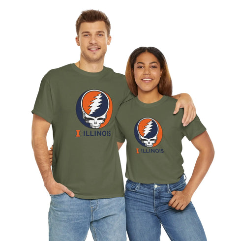 Grateful Dead - University of Illinois Grateful Dead T-Shirt - StealieShop