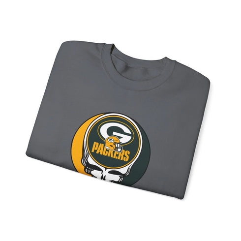 Green Bay Packers Original Grateful Dead Stealie Crewneck Sweatshirt
