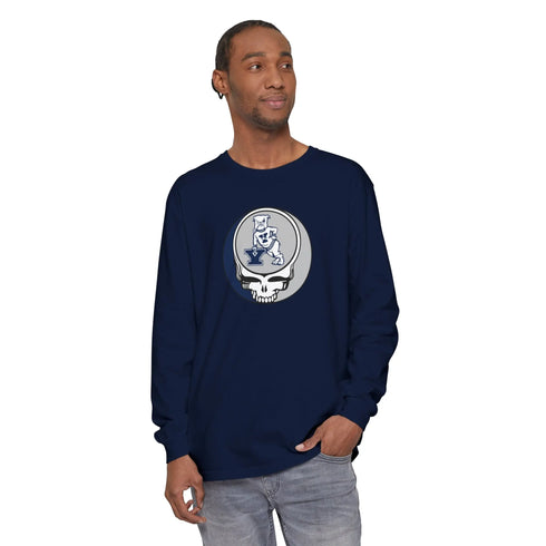 Yale University Garment-dyed Long Sleeve T-Shirt - StealieShop