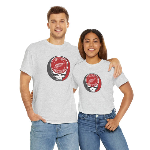Detroit Red Wings Grateful Dead Steal Your Face T-Shirt - NHL - StealieShop