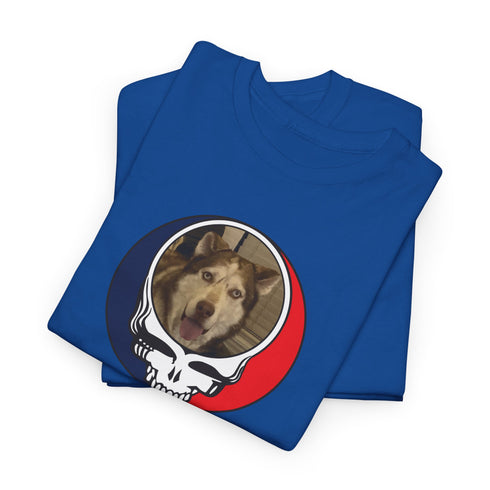 Custom Dog Stealie Unisex Grateful Dead T-Shirt (66)