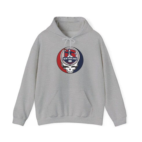 Grateful Dead - New England Patriots Grateful Dead Hooded Sweatshirt - NFL - StealieShop