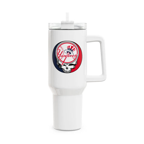 Grateful Dead - New York Yankees "Fat Man" Tumbler, Double Insulated 40oz Travel Mug - StealieShop