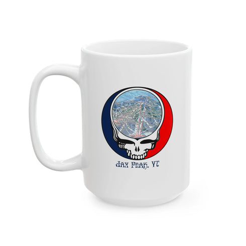 Jay Peak Trail Map Stealie 15oz Ceramic Mug