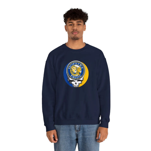 Hofstra University Grateful Dead Stealie Crewneck Sweatshirt Printify
