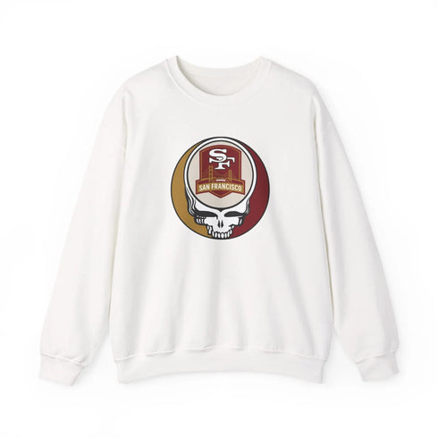 Grateful Dead - San Franisco 49ers Grateful Dead Stealie Crewneck Sweatshirt - StealieShop
