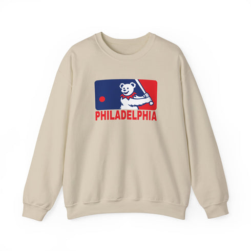 Philadelphia Phillies Dancing bear MLB Logo Stealie Crewneck Sweatshirt