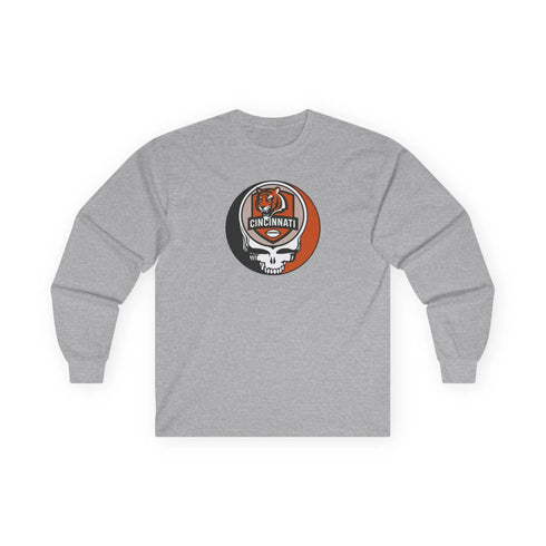 Grateful Dead - Cincinnati Bengals Grateful Dead Long Sleeve Tee - NFL - StealieShop