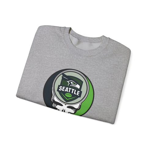 Grateful Dead - Seattle Seahawks Grateful Dead Stealie Crewneck Sweatshirt - StealieShop