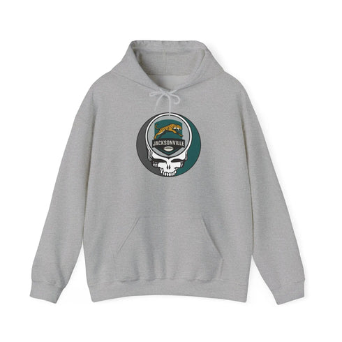 Grateful Dead - Jacksonville Jaguars Stealie Grateful Dead Hooded Sweatshirt - NFL - StealieShop