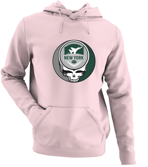New York Football - Premium Grateful Dead Hoodie - Light Pink - 4