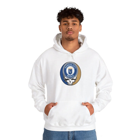Kansas City Royals Grateful Dead Unisex Heavy Blend Hoodie - Hooded Sweatshirt - StealieShop