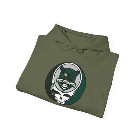 Grateful Dead - Philadelphia Eagles Stealie Grateful Dead Hoodie Sweatshirt - NFL - StealieShop