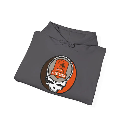 Grateful Dead - Cleveland Browns Stealie Grateful Dead Hooded Sweatshirt - NFL - StealieShop