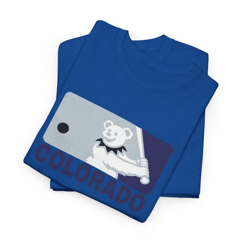 Colorado Rockies Dancing Bear MLB Logo Unisex Grateful Dead T-Shirt
