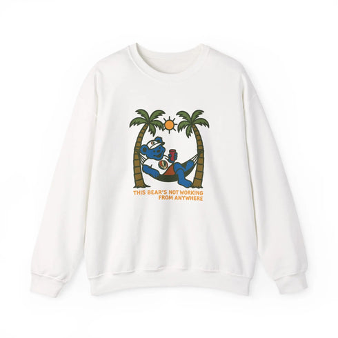 Grateful Dead - This Bear's Not Workin' From Anywhere | Life is dead. Crewneck Sweatshirt - StealieShop