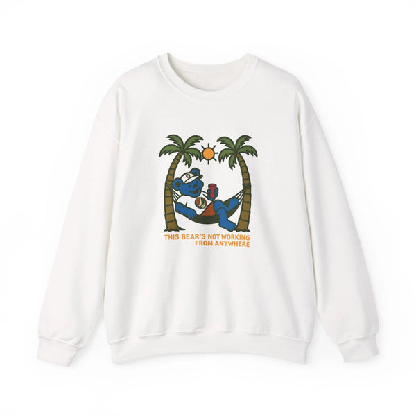 Grateful Dead - This Bear's Not Workin' From Anywhere | Life is dead. Crewneck Sweatshirt - StealieShop