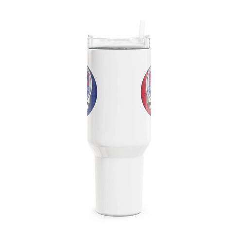 Grateful Dead - Buffalo Bills Stealie "Fat Man" Tumbler, Double Insulated 40oz Travel Mug - NFL - StealieShop