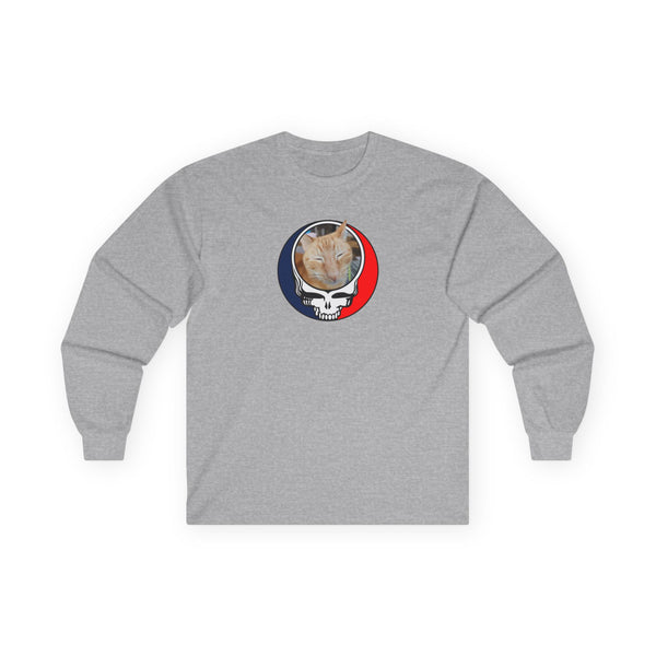 Custom Cat Stealie Grateful Dead Long Sleeve Tee (56)