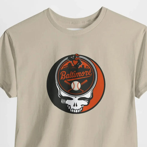 Grateful Dead - Baltimore Orioles Grateful Dead Steal Your Face T-Shirt - MLB - StealieShop