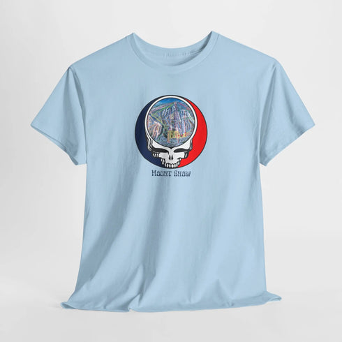 Mount Snow Trail Map Stealie Grateful Dead T-Shirt
