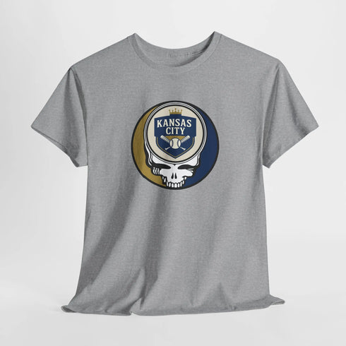 Grateful Dead - The Ballpark Collection: Kansas City Baseball Edition Grateful Dead Steal Your Face T-Shirt - MLB - StealieShop