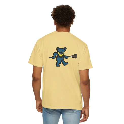 Lax Bear Unisex Garment-Dyed T-shirt - StealieShop