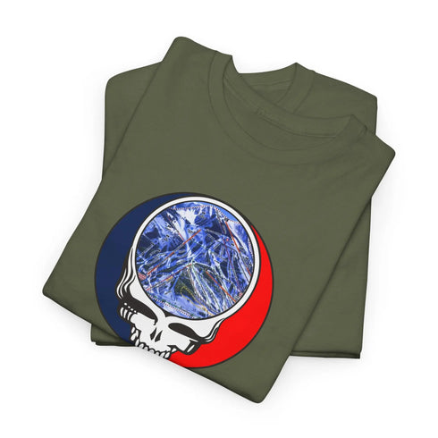 Crested Butte Trail Map Stealie Grateful Dead T-Shirt