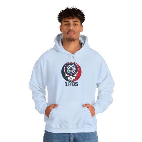 Los Angeles Clipper Grateful Dead Steal Your Face Unisex Hoodie - NBA StealieShop