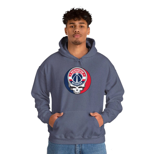 Washington Wizards Grateful Dead Steal Your Face Unisex Hoodie - NBA StealieShop