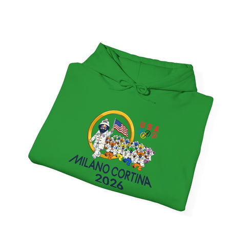 Opening Ceremony" Jerry and The Bears 2026 Milano Cortina Olympics Unisex Heavy Blend Grateful Dead Hoodie