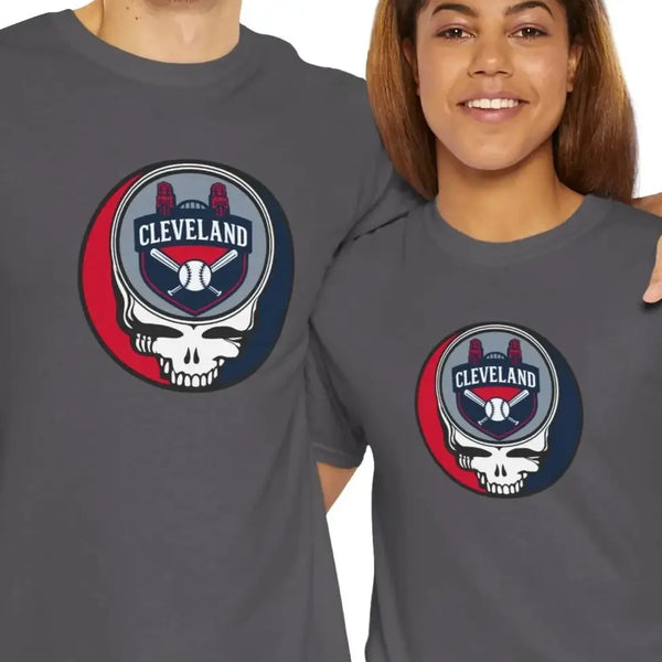 Grateful Dead - Cleveland Guardians Grateful Dead T-Shirt - MLB - Athletics - St Louis - StealieShop