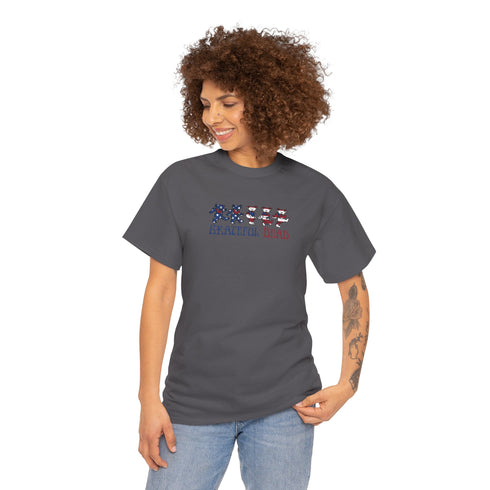 American Flag Dancing Bears Unisex Grateful Dead T-Shirt