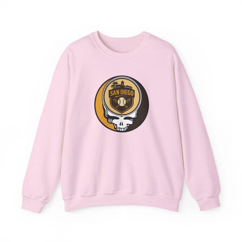 Grateful Dead - San Diego Padres Grateful Dead Stealie Crewneck Sweatshirt - MLB - StealieShop