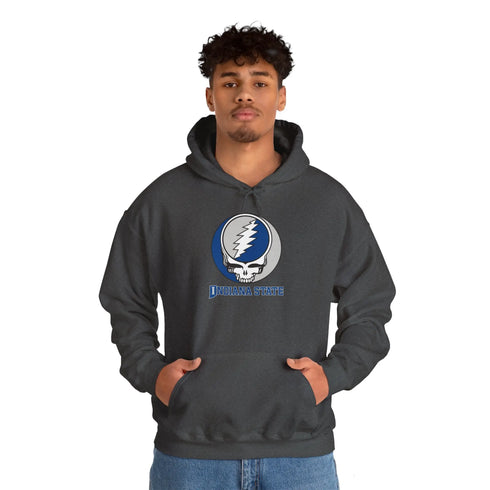 Indiana State University Grateful Dead Steal Your Face Unisex Hoodie StealieShop