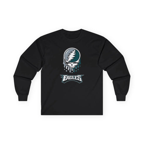 Philadelphia Eagles Grateful Dead Long Sleeve Tee StealieShop