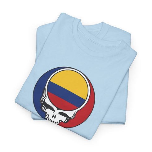 Colombia Flag Stealie Unisex Grateful Dead T-Shirt